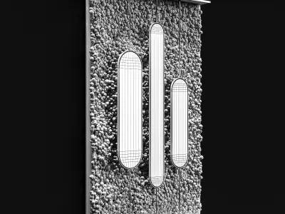 Stabilized moss and mirrors 3D model