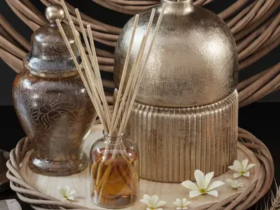 decorative set 13 3D model