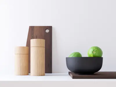 Decor Set Lime Bowl 3D model