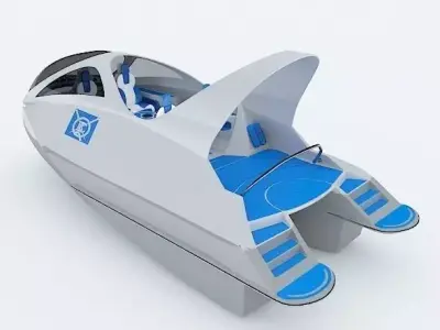 Unique Speed Boat 3D model