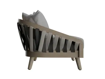 Bouche Twined Outdoor Sofa 3D model