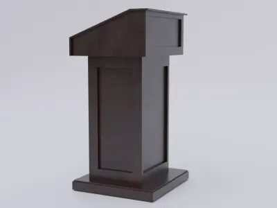 Pulpit - Lectern expo Low-poly 3D model