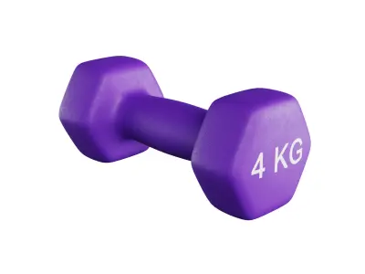 4 Kg Dumbbell 3D model