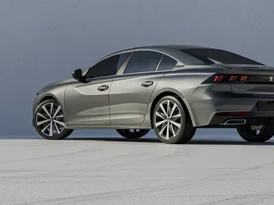 White Scene Low-poly 3D model