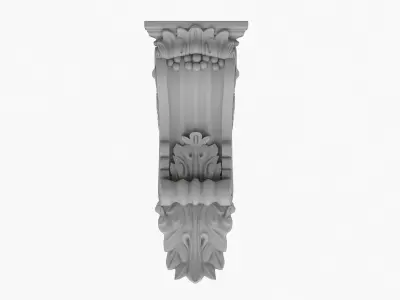 Scroll Corbel 20 3D model