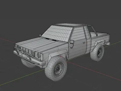 Offroad Truck Free low-poly 3D model