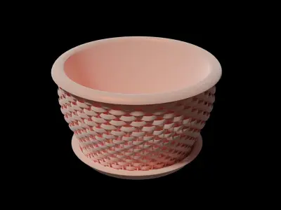 flowerpot cup 3D model