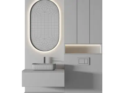 Luxury Bathroom 199 3D model