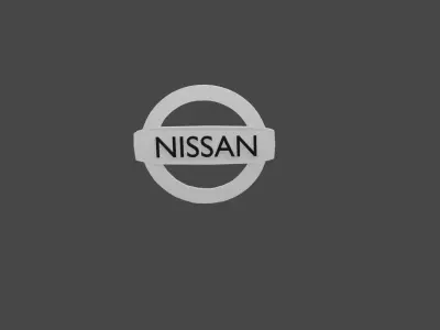 Nissan 3D Logo Low-poly 3D model
