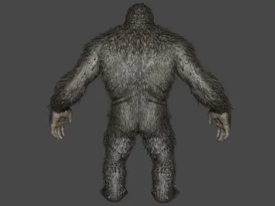 King kong Low-poly 3D model
