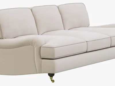 Restoration Hardware English Roll Arm Upholstered Sofa 3D model