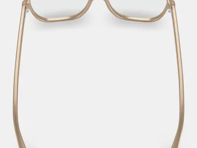 Carrick Eyeglasses in Camel 3D model