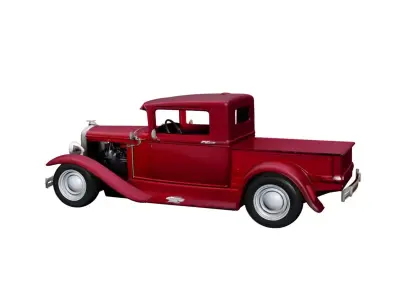 1930s Vintage Ford Pickup Truck Early Classic Utility Vehicle 3D model