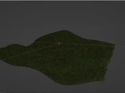 Grass Landscape 3d Model For Free Free low-poly 3D model