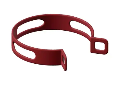 Plastic Bike Silencer Bracket Toy 3D model