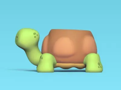 Turtle Pot 3D print model
