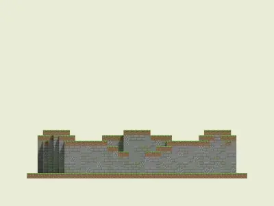 Ruined Walls 3D model