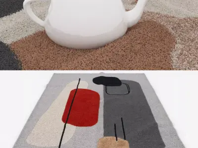Rugs No 1059 Low-poly 3D model