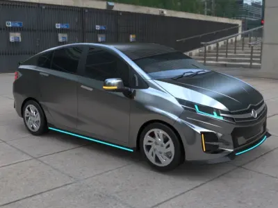 Sedan Car Concept 3D model