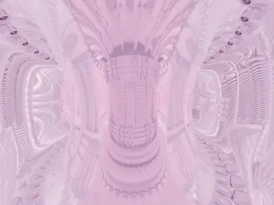 Nuclear fusion reactor 3D model