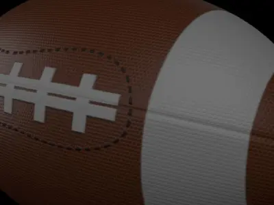 Rugby Ball Low-poly 3D model