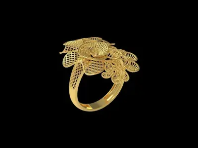 Fusion Gold Rings RAA04 3D print model