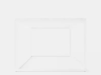 Carrie Coffee Table 120 Cm Marble White Low-poly 3D model