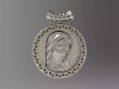 Pendant VIRGIN MARY N -164 3D print model