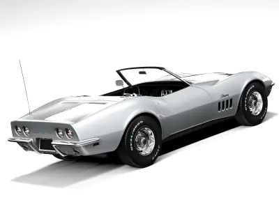 Chevrolet Corvette c3 1969 Convertible 3D model