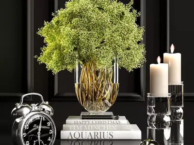 Decorative set 4 3D model