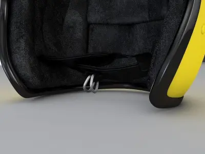 Vintage Classic F1 Helmet 3D model