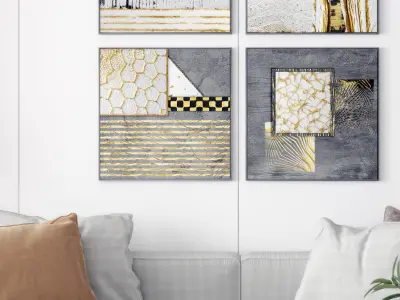 s painting Modern decorative 3D model