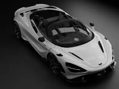 2022 McLaren 765LT Spider 3D model