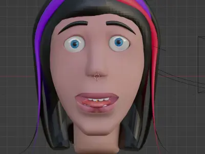 face girl  3D model