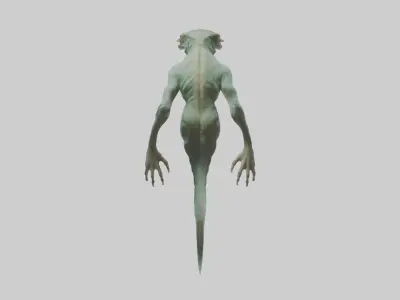 Reptilian Model Low-poly 3D model