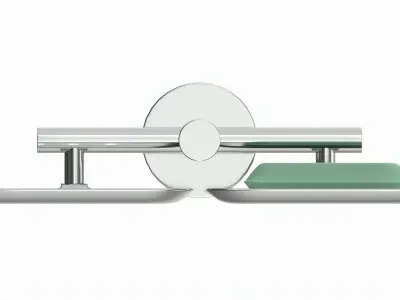 Bathroom Double Soap Holder 02 3D model