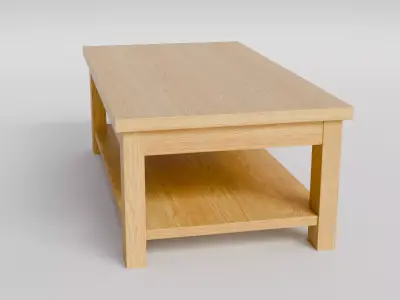 Coffee Table 08 Low-poly 3D model