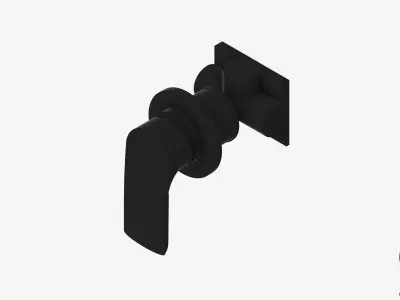 Wall Mixer Tap - Luxury - Sublime Low-poly 3D model