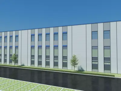 Industrial Building Factory 016 3D model