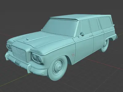 Studebaker Wagonaire 1963 Car 3D Printable Model  3D print model