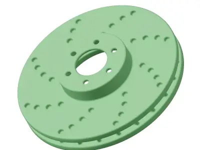 Plastic Premium Car Disc Brake Toy 3D model