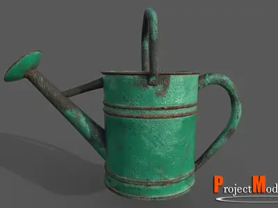 Watering Can-Version001 Low-poly 3D model