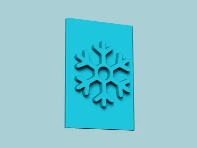 Stamp 25 - Ice Crystal - Fondant Decoration Maker Toy 3D print model