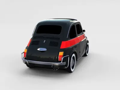Fiat Nuova Sport 500 1958 rev 3D model