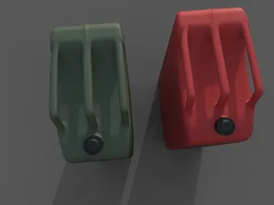 Fuel canister Low-poly 3D model Low-poly 3D model