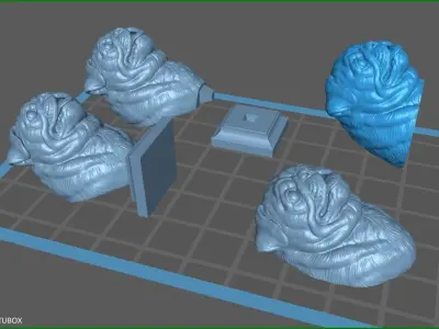Pug bust version 1 3D print model