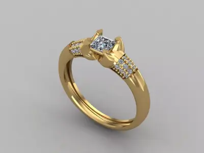 Women Ring 3DM Womens Ring 3d models 3D print model 3D print model 65