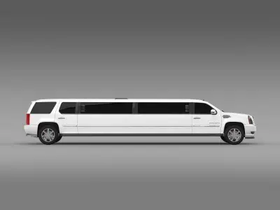 Cadillac Escalade Limo 2010 3D model