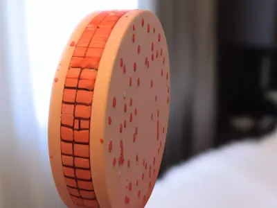 Cartoon Cookie Character Low-poly 3D model