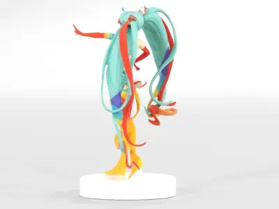 Banpresto Hatsune Miku Racing Ver Racing Miku 3D print model